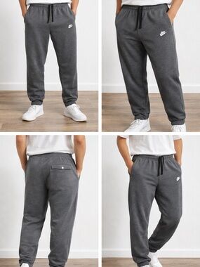 Nike Men’s Charcoal Gray Fleece Joggers